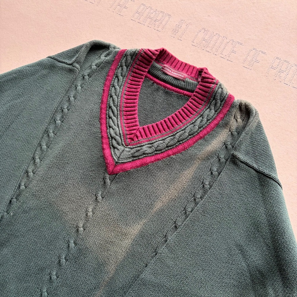 Vintage 90s Sunfaded John Ashford Sweater